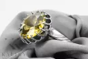 Sterling silver 925 Yellow Peridot Ring Vintage vrc035s